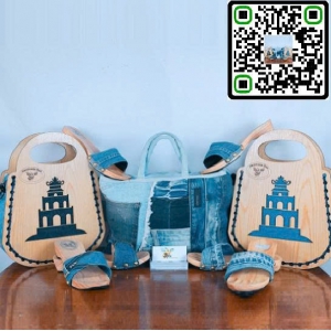 Combo sưu tập Guốc Gỗ - Túi Jean - Túi Gỗ H34