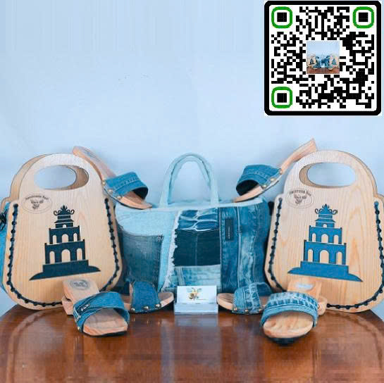 Combo sưu tập Guốc Gỗ - Túi Jean - Túi Gỗ H34